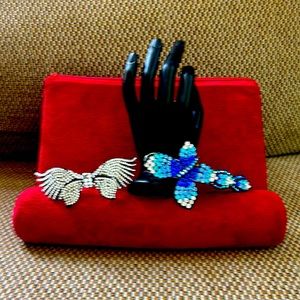 Two glitz stone barrettes for a little fun and shine. One is 4” and 1 is 4 1/2.